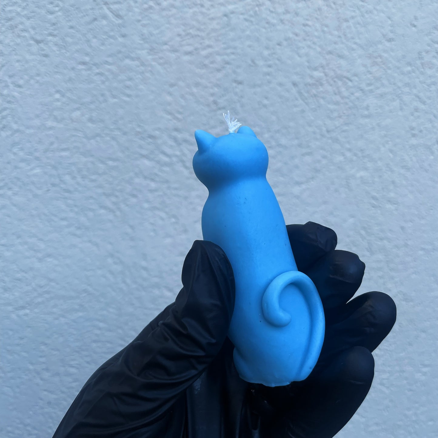 Kék szója formagyertya cica