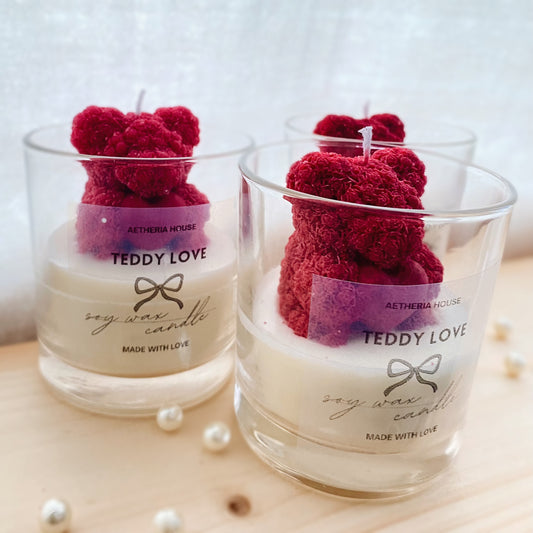 Szójagyertya Teddy Love