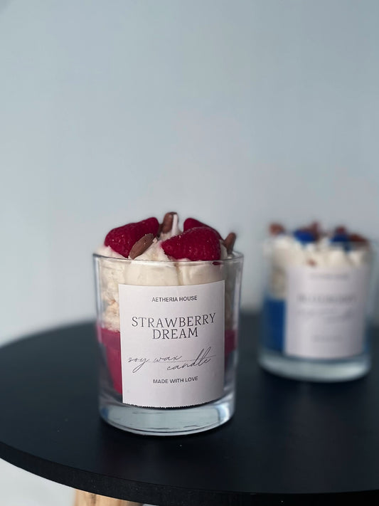 Desszert Szójagyertya csomag - Strawberry Dream - Blueberry