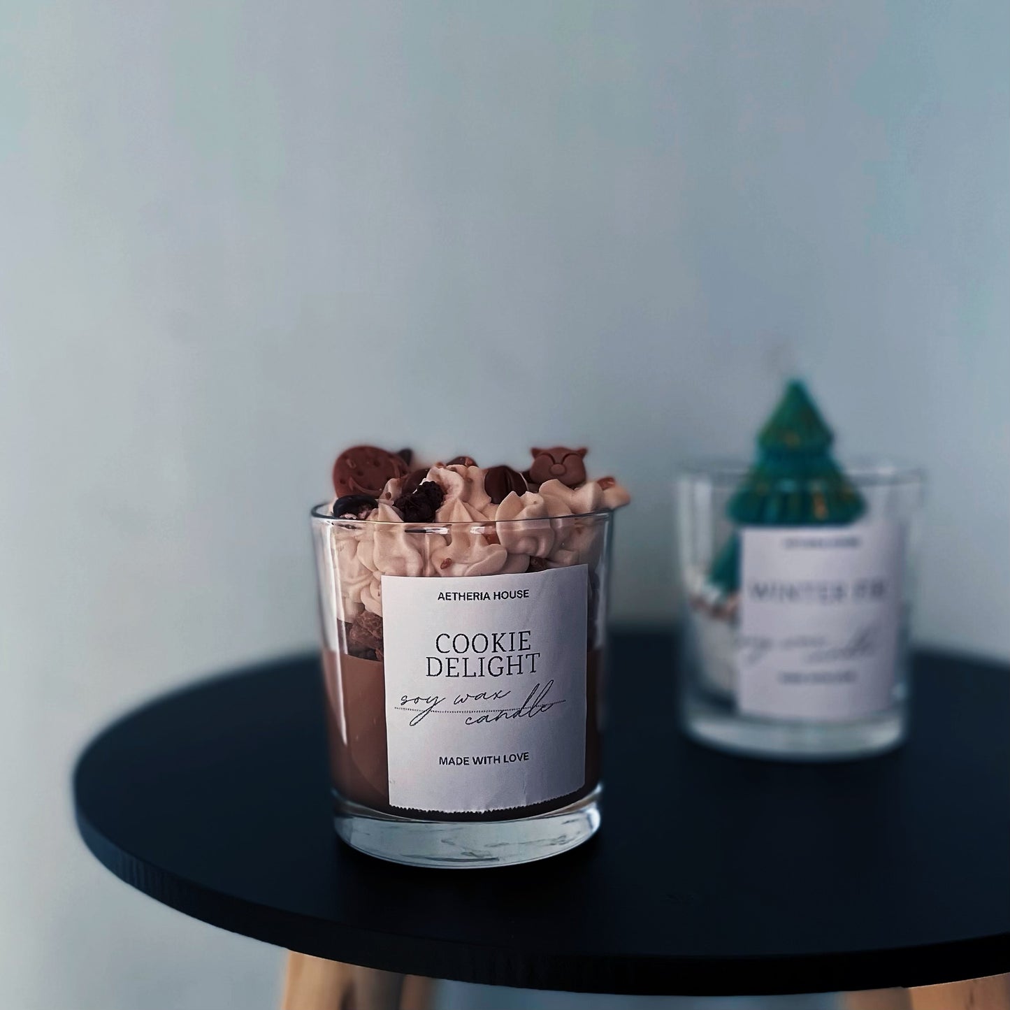 Téli szójagyertya csomagban - Cookie Delight & Winter Fir