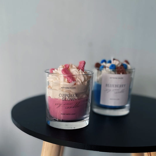 Cupcake Glow - Blueberry gyertya csomag