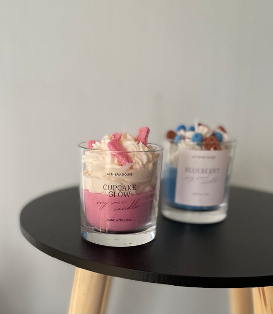 Cupcake Glow - Blueberry gyertya csomag