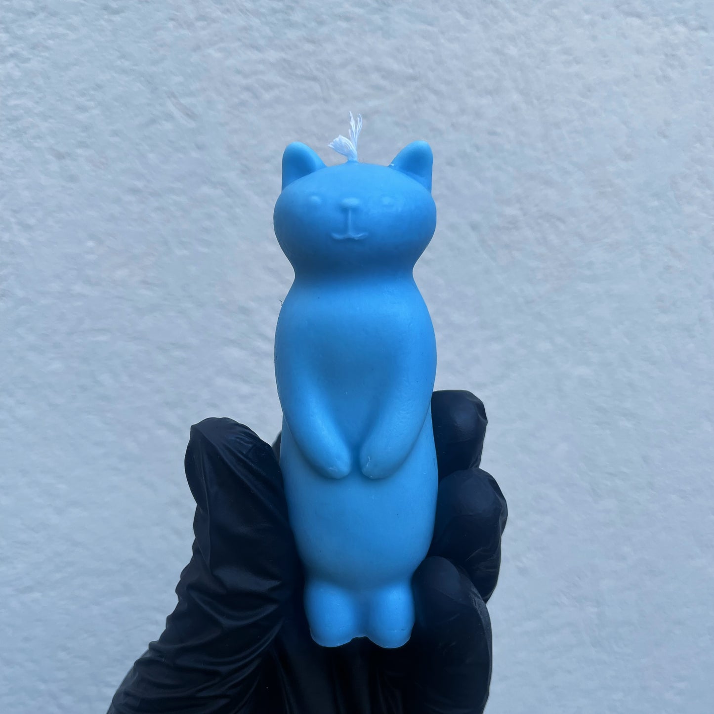 Kék szója formagyertya cica