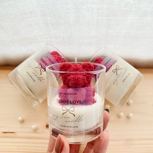 Szójagyertya Teddy Love