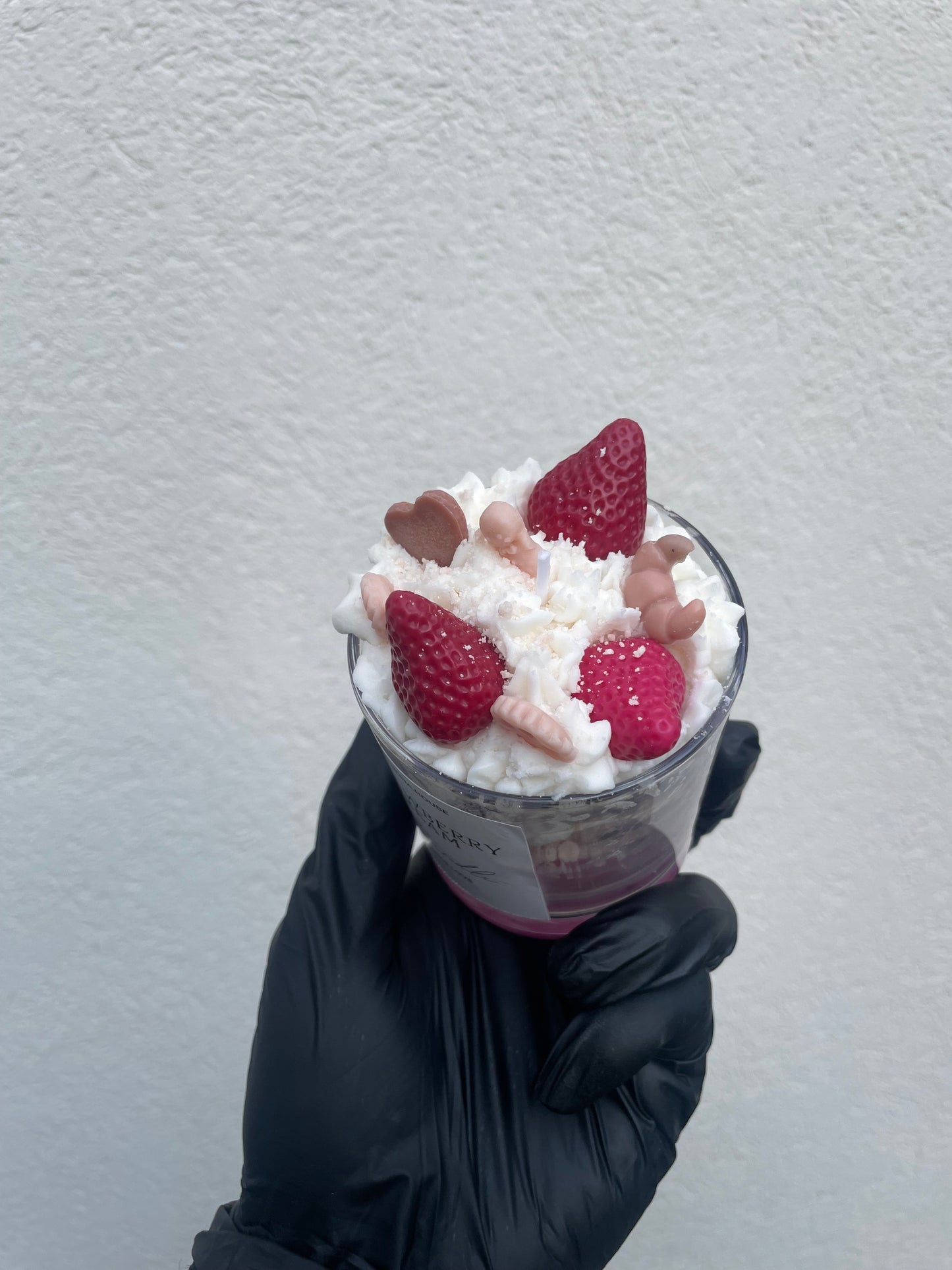 Szója desszert gyertya strawberry dream